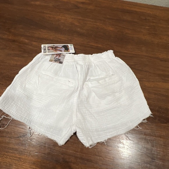 Rewash Shorts Women Small White Beach Short Raw Hem - Picture 8 of 9